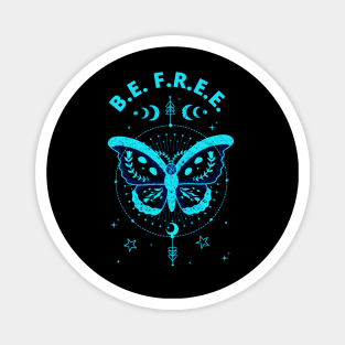 Blue Butterfly - Be Free Magnet